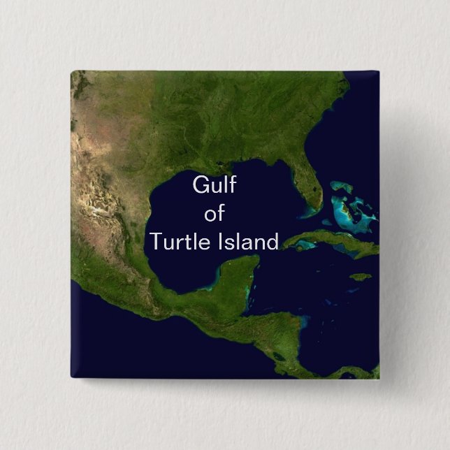 Gulf of Turtle Island Button (Front)