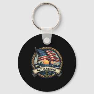 Gulf Of United States Of America Vintage Usa Nauti Key Ring