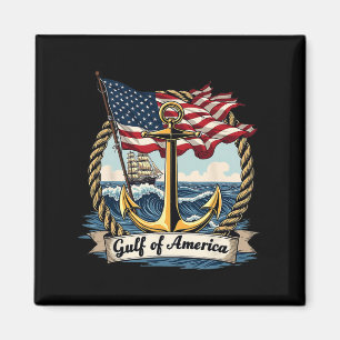 Gulf Of United States Of America Vintage Usa Nauti Magnet