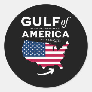 Gulf Of Us America 1  Classic Round Sticker