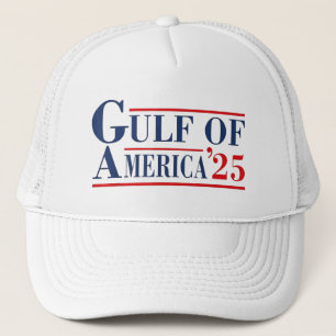 Gulf Of US America 2025 American Flag Gulf Mexico Trucker Hat