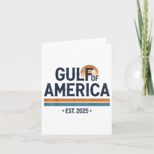 Gulf Of Us America 2025 Vintage American Flag Mexi Card