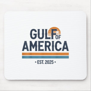 Gulf Of Us America 2025 Vintage American Flag Mexi Mouse Pad
