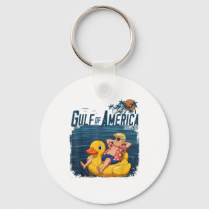 Gulf Of Us America Est 2025 4th Of July Funny Trum Key Ring