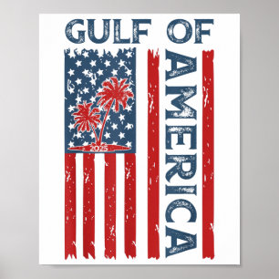 Gulf Of Us America Est 2025 Funny Gulf Of Usa Amer Poster