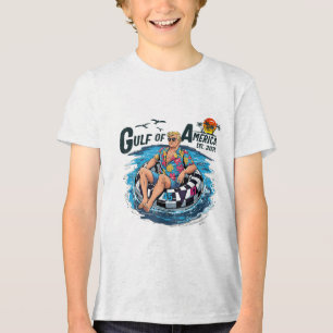 Gulf Of Us America Est 2025 Funny Trump  Tri-Blend Shirt