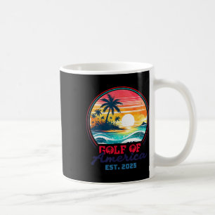 Gulf Of Us America Est 2025 Retro Vintage Beach _1 Coffee Mug
