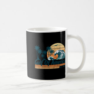 Gulf Of Us America Est 2025 Retro Vintage Beach Coffee Mug