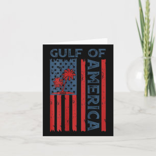 Gulf Of Us America Est 2025 Usa American Flag (on Card