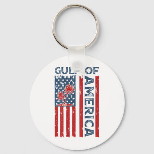 Gulf Of Us America Est 2025 Usa American Flag (on  Key Ring