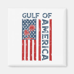 Gulf Of Us America Est 2025 Usa American Flag (on  Magnet