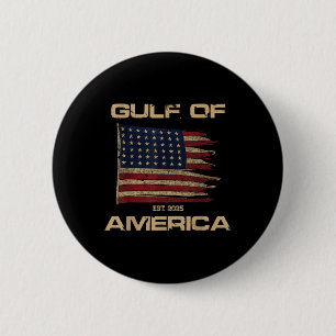 Gulf Of Us America Est Since 2025 Us Flag New Gulf 6 Cm Round Badge