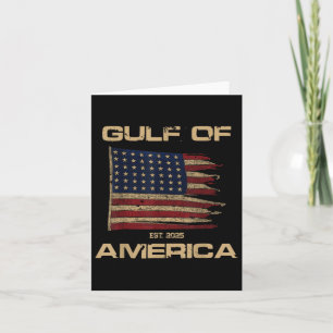 Gulf Of Us America Est Since 2025 Us Flag New Gulf Card