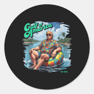 Gulf Of Usa America Classic Round Sticker