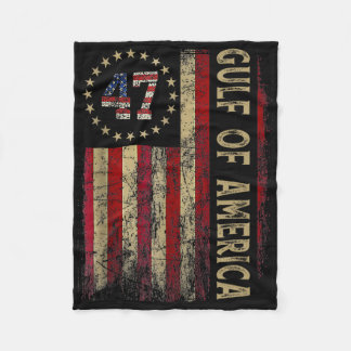 Gulf Of Usa America Est 2025 47th American Flag Me Fleece Blanket