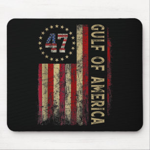 Gulf Of Usa America Est 2025 47th American Flag Me Mouse Pad