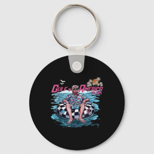 Gulf Of Usa America Est 2025 American Flag Gulf Me Key Ring