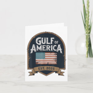 Gulf Of Usa America Est 2025 American Flag Trump S Card