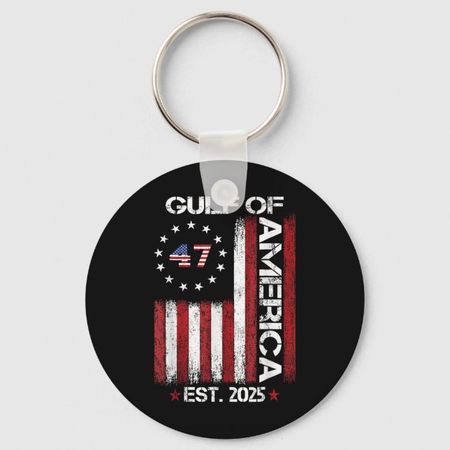 Gulf Of Usa America Est 2025  Key Ring (Front)