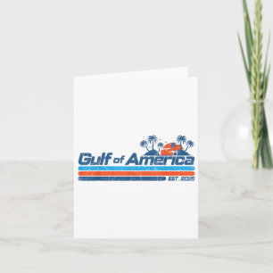 Gulf Of Usa America Est 2025 Retro Flag Gulf Mexic Card