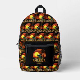 Gulf of USA America Est 2025 Retro Vintage Printed Backpack