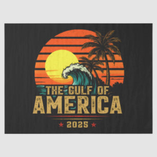 Gulf of USA America Est 2025 Retro Vintage Tissue Paper
