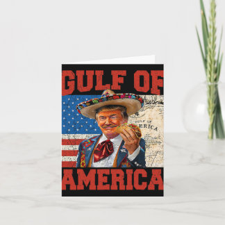 Gulf Of Usa America Est 2025 Trump 4th Of July  Card