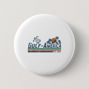 Gulf Of Usa America Est 2025 Turtle Gulf Mexico 6 Cm Round Badge
