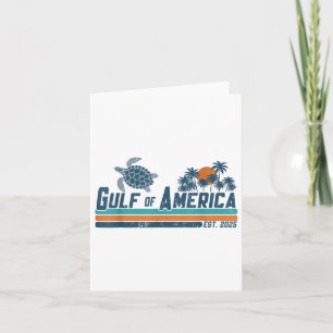 Gulf Of Usa America Est 2025 Turtle Gulf Mexico Card