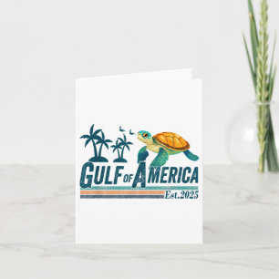 Gulf Of Usa America Est 2025 Turtle Gulf Mexico Card