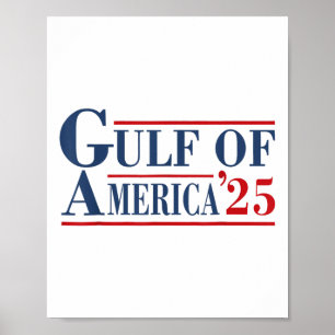 Gulf Of Usa America Est 2025 Usa American Flag Gul Poster