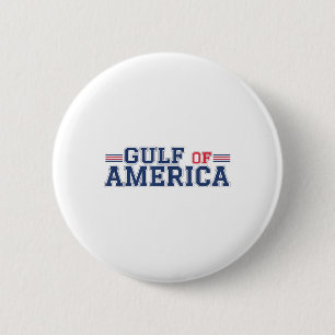Gulf Of Usa America Funny Gulf Of Mexico July 4th  6 Cm Round Badge