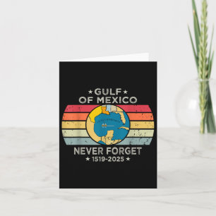Gulf Of Usa America Funny Gulf Of Mexico July 4th Card