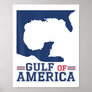 Gulf Of Usa America Funny Gulf Of Mexico July 4th  Poster