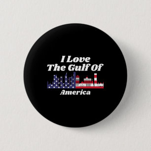 Gulf Of Usa America Funny Gulf Of Mexico Usa Flag  6 Cm Round Badge