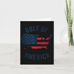 Gulf Of Usa America Funny Gulf Of Mexico Usa Flag  Card
