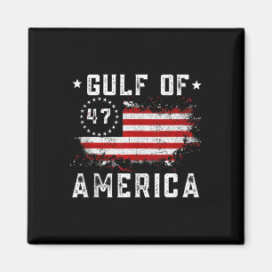 Gulf Of Usa America Funny Usa Flag For Men Women T Magnet