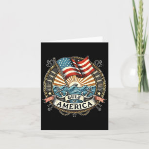 Gulf Of Usa America Greeting From The Patriotic Gu Card
