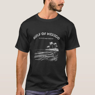 Gulf of USA America Gulf Of Mexico Retro Throwback T-Shirt