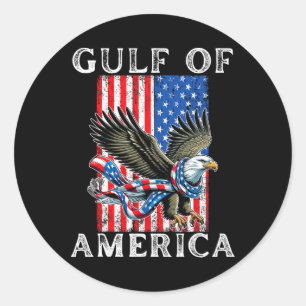 Gulf Of Usa America Mexico Gulf Est 2025 Us Americ Classic Round Sticker