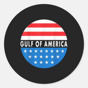 Gulf Of Usa America President Trump 2025 _2  Classic Round Sticker