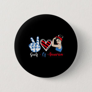 Gulf Of Usa America President Trump 2025 _7  6 Cm Round Badge