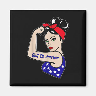 Gulf Of Usa America President Trump 2025  Magnet