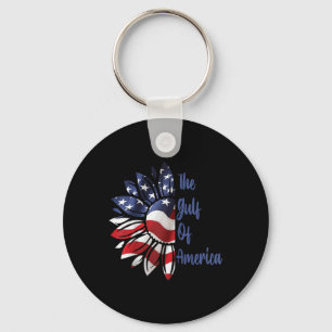 Gulf Of Usa America President Trump 2025 Raglan Ba Key Ring
