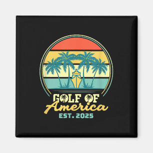 Gulf Of Usa America Shirt Est 2025 Retro Vintage B Magnet