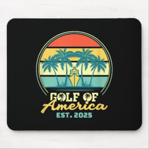 Gulf Of Usa America Shirt Est 2025 Retro Vintage B Mouse Pad