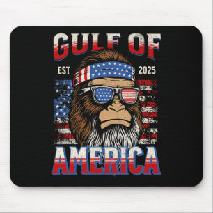Gulf Of Usa America Trump Funny Bigfoot Mexico Pat Mouse Pad