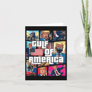 Gulf Of Usa America Trump Greeting From The Patrio Card