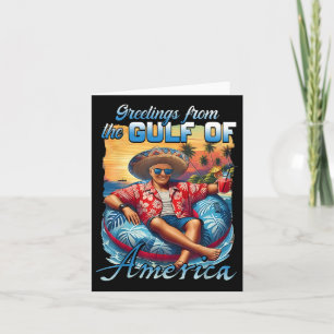 Gulf Of Usa America Trump Greeting From The Patrio Card