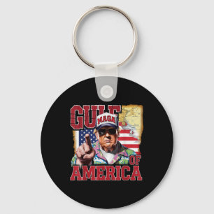 Gulf Of Usa America Trump Greeting From The Patrio Key Ring